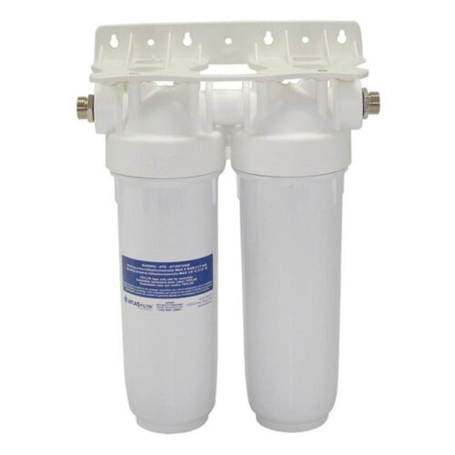 φίλτρο νερού κάτω πάγκου λευκό διπλό